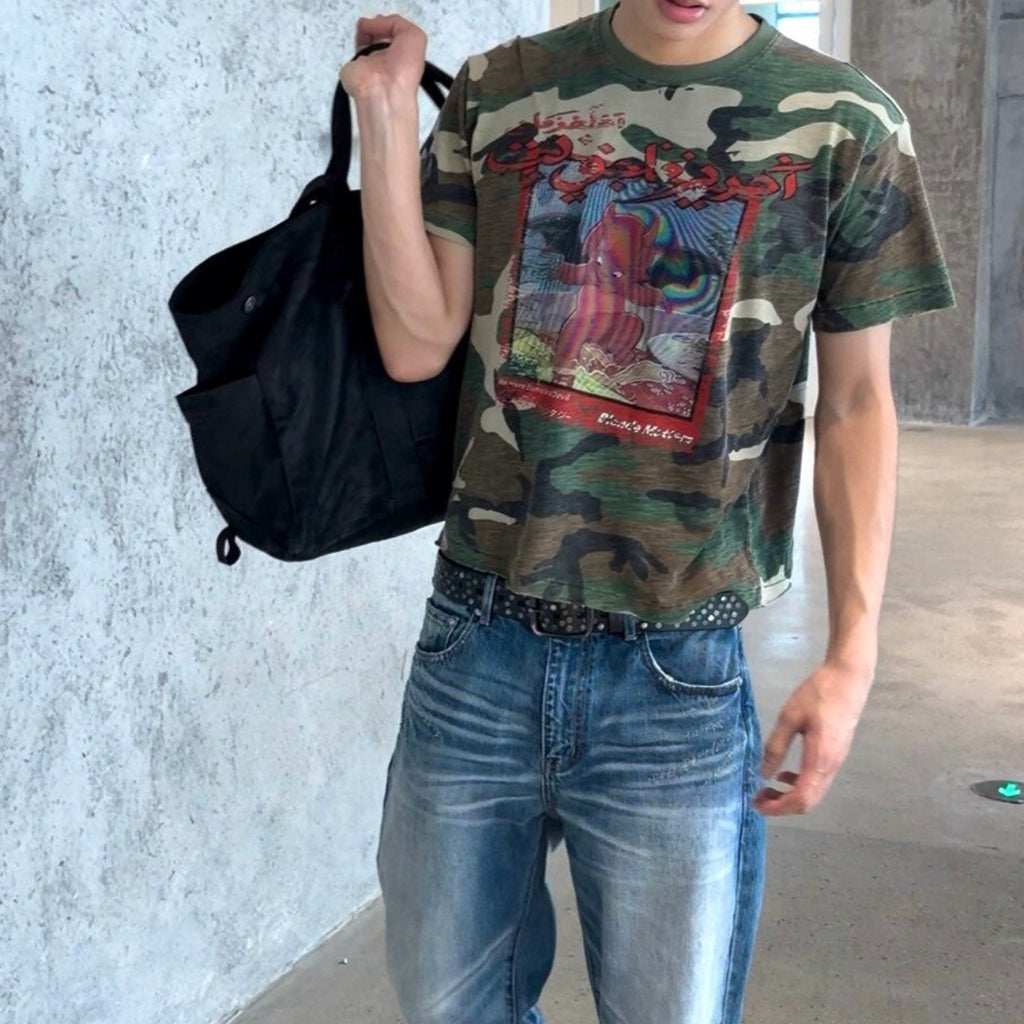 DEVIL CUPID CAMO TEE